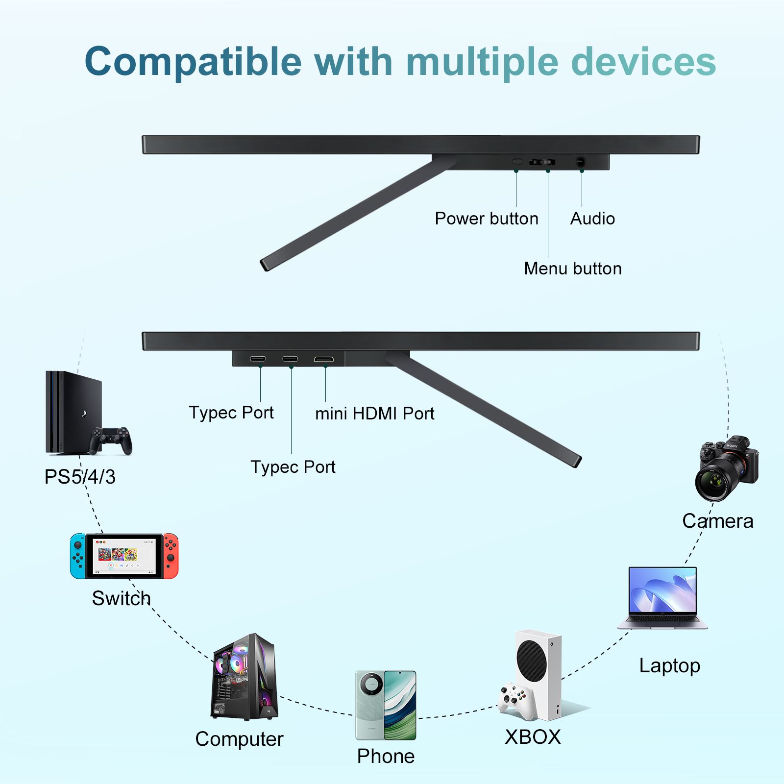 Monitor portátil MISSUN 3840*2 - Phone Accessories Display Board reseña y precio